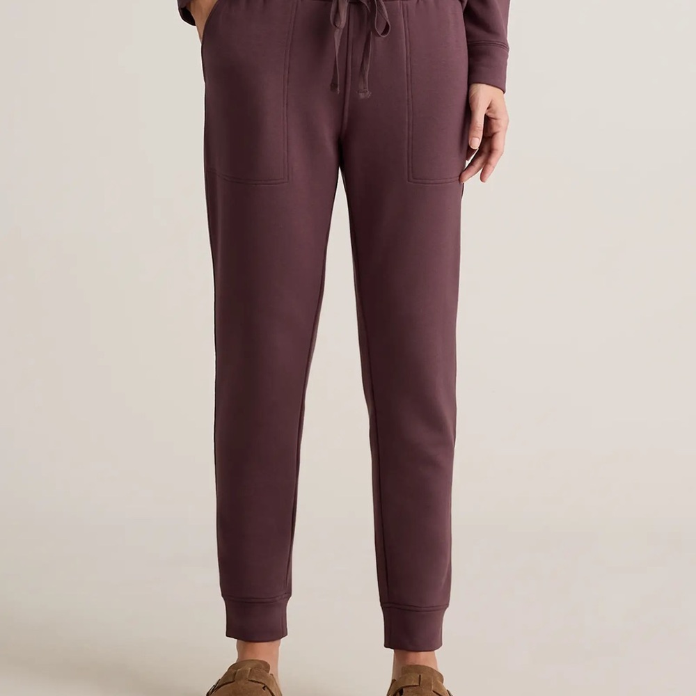 Quince Women's Casual Jogger Pants - Chocolate Brown